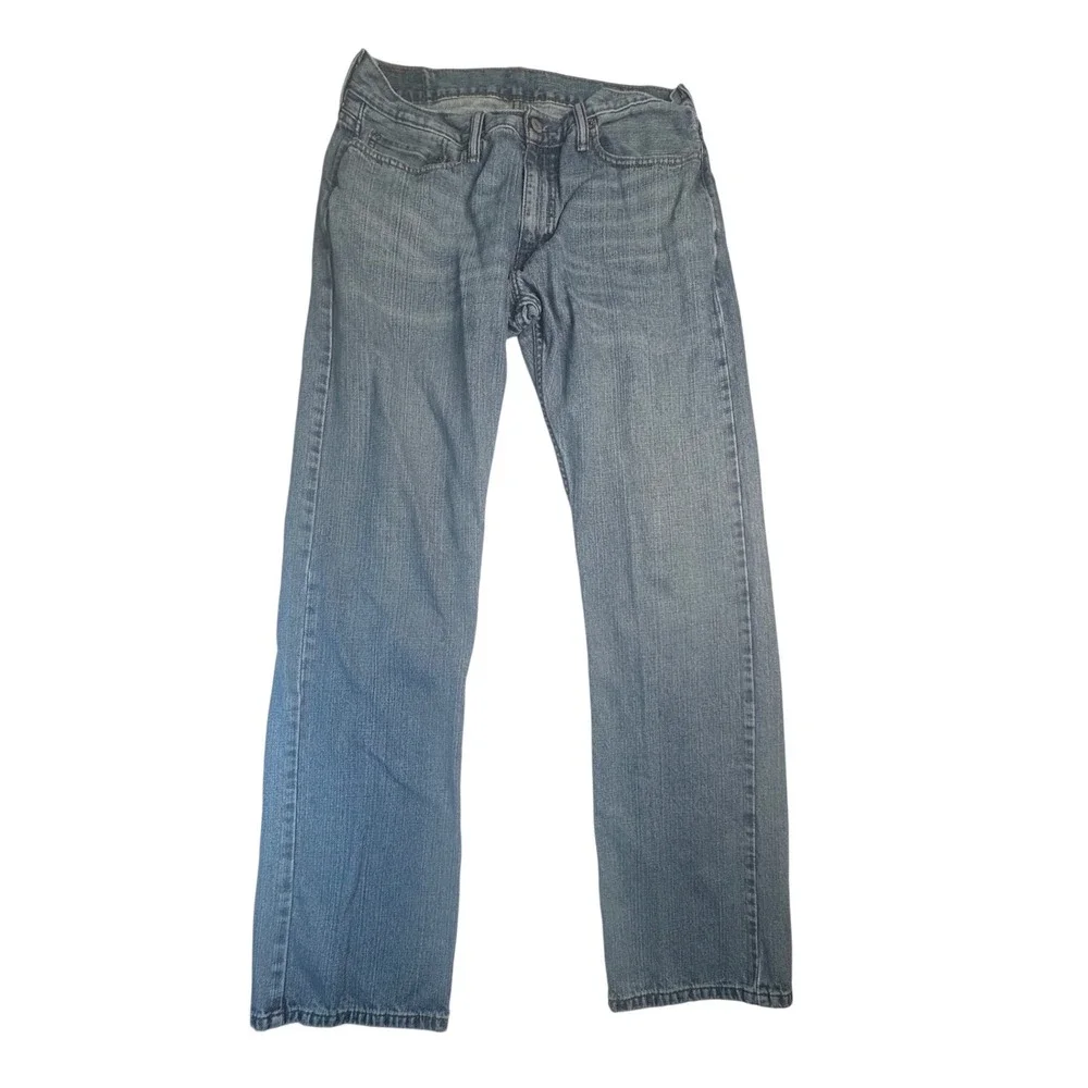 Levi Strauss & Co 514 Straight Fit Mens Jeans Blue Denim W34 L30 00514-0403